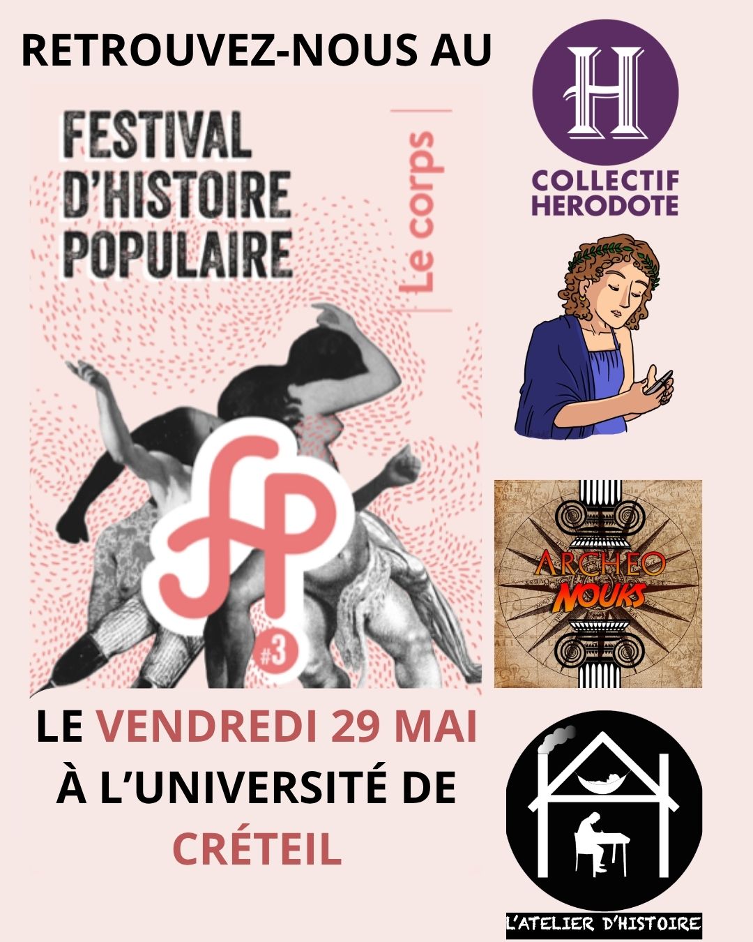 You are currently viewing Le Collectif Hérodote au Festival d&rsquo;Histoire Populaire 2026 !